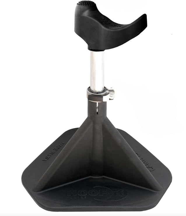 HOOF-IT Blacksmith Farrier Horse Hoof Stand, Black