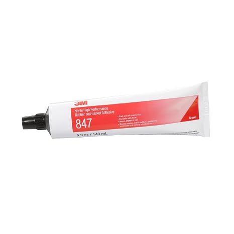 3M Nitrile High Performance Rubber and Gasket Adhesive 847, 5 Oz Tube