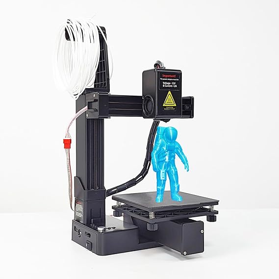 FDM Mini 3D Printer for Beginners, High Accuracy Fast Heating Compact 3D Printing Machine, Quick Assembly, 3D Printer Easy for Kids, Print Size 4 X 4 X 4inch (UK Plug)