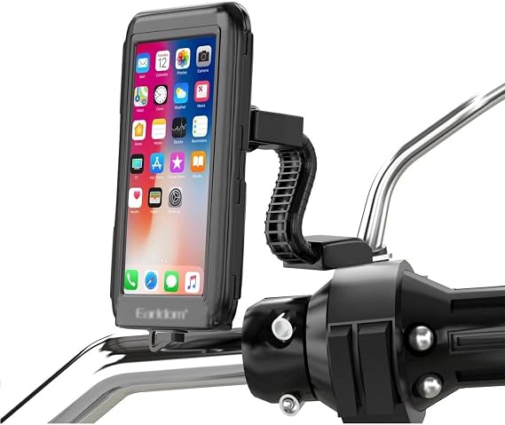 Hobimtek Eh-139 Motosiklet Telefon Tutucu Ayna Tipi Su Geçirmez Dokunmatik Dikiz Aynası 4,7-7 inç Bisiklet Motor