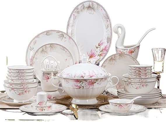 Home Combination Bone Porcelain Tableware Ceramic Set