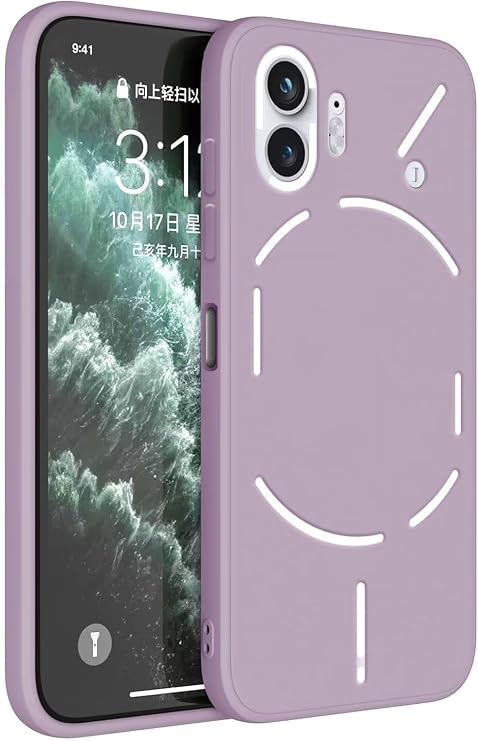 TPU Silicone Case Compatible with NothingPhone (2) / NothingPhone 2 (6.7"), Cover Holster Sleeve - Grass Purple