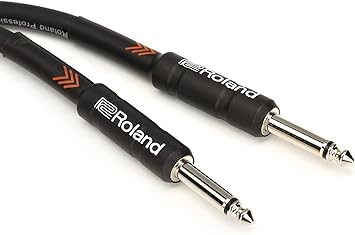 Roland Black Series Instrument Cable, Straight/Straight 1/4-Inch Jack, 10-Feet
