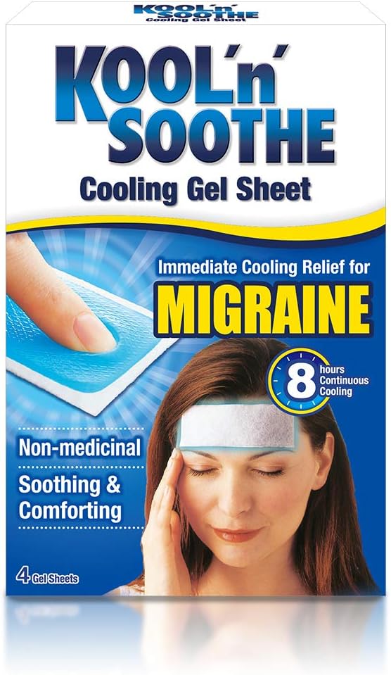 Kool 'n' Soothe Migraine Cooling Strips - 1 Pack of 4