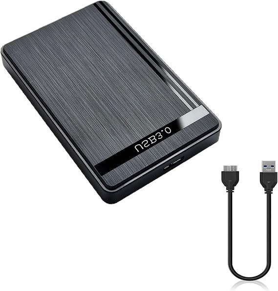 2.5" Hard Drive Enclosure USB 3.0 to SATA III Adapter Supports 2.5 Inch SSD & HDD 9.5mm 7mm External Hard Drive Enclosure with UASP