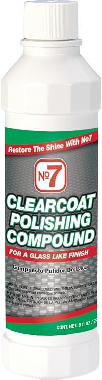 Ozium No7 Clearcoat Polishing Compound, 8 fl oz, Case of 12