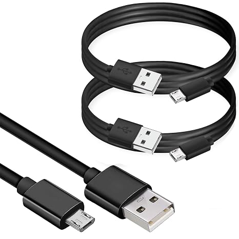 VOLT+ Professional Quick 2.0 Charge MicroUSB Compatible with Meizu Meizu Pro 6 32GB (2PACK) 6Ft/1.8M Turbo 18Watt Long Plus Data Cable Extra Strength for Fastest Speeds (Black)