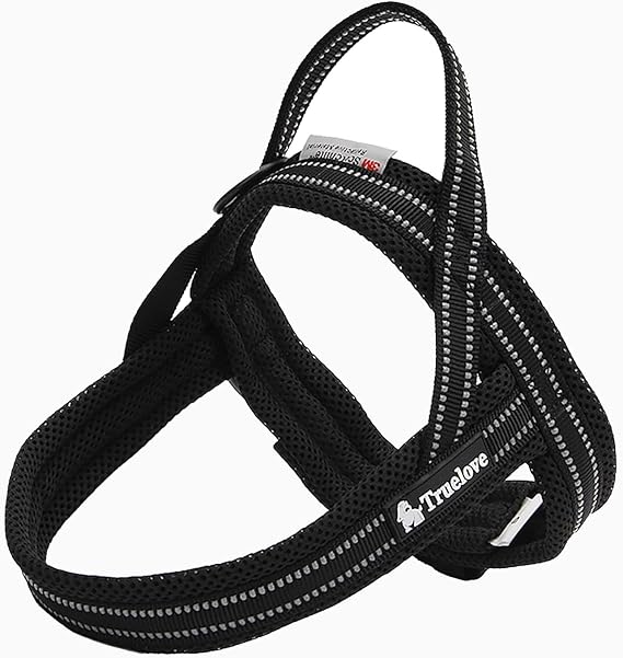 TRUE LOVE Dog Harness Reflective Security Soft Mesh Padded Pet Harness for Small Medium Large Breeds TLH5811