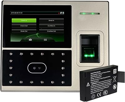 Attendance Machine TCPIP Biometric Fingerprint Face Facial Time Attendance Door Access Control Time Clock Time Recorder System 800 N Battery