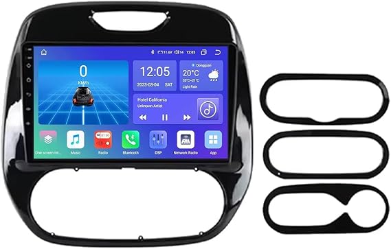 Android 9 Inch Touchscreen Car Radio Stereo for Renault Kaptur Captur 2016-2019 with Carplay Android Auto GPS Navigation with BT 4G/WiFi USB Mirror Link FM Auto Parts(6+128G)