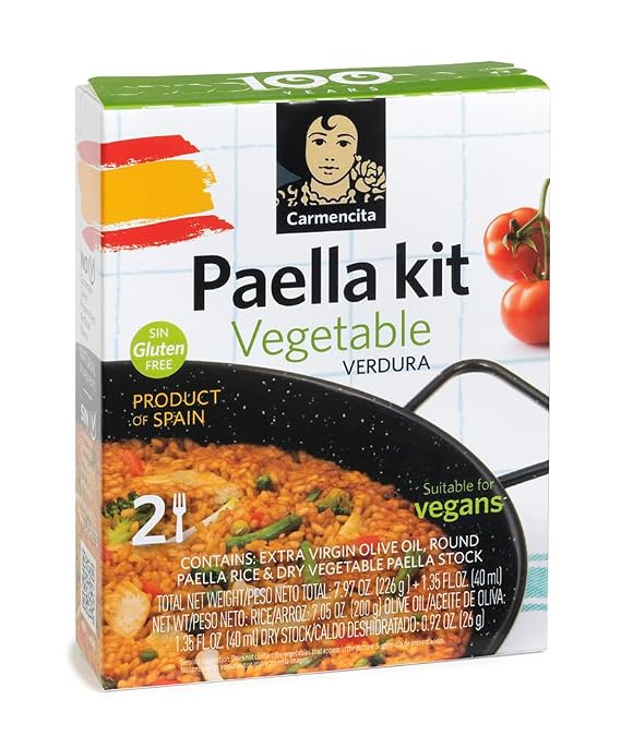 Carmencita. Vegetable Paella Kit with Saffron. 256g (9.03oz).