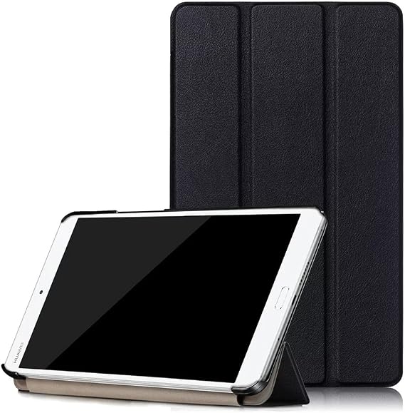 Kepuch Custer Case for Huawei MediaPad M3 8.4,Ultra-Thin PU-Leather Hard Shell Cover for Huawei MediaPad M3 8.4 - Black