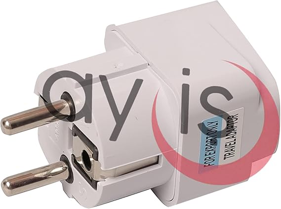 AY-İŞ Universal Adapter Travel Plug White EU Norm - 250V AC 10~16A