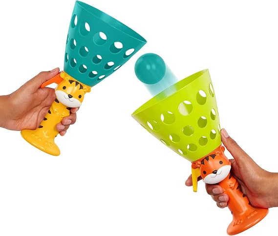 B. toys Pop & Catch Game, Pop 'n' Launch, 2 Launchers, 4 Balls, Activity