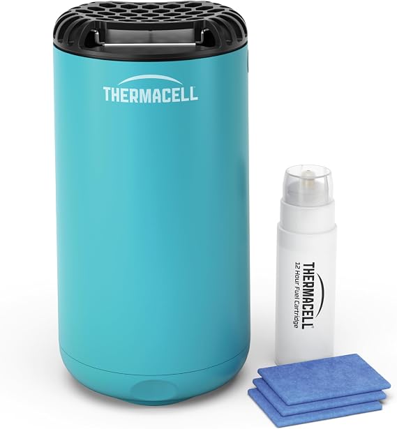 Thermacell Anti-Mosquito Outdoor 20m² Deet Protection Includes Diffuser + Refill + 3 Refills, Blue