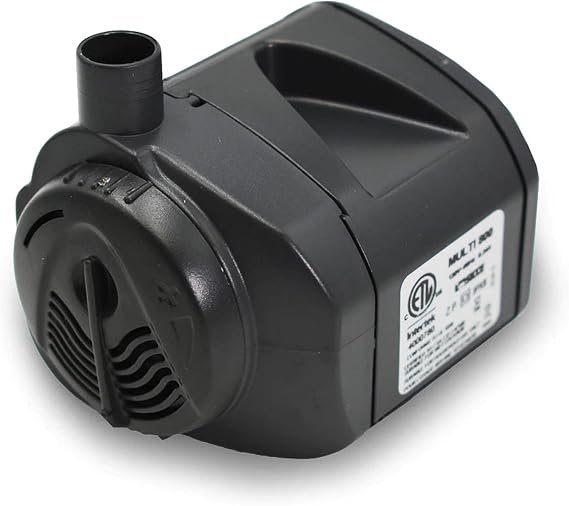 Sicce Multi Quiet 800 Submersible Water Pump 220 GPH Adjustable Flow for Aquariums, Pond, Water Garden & Hydroponics