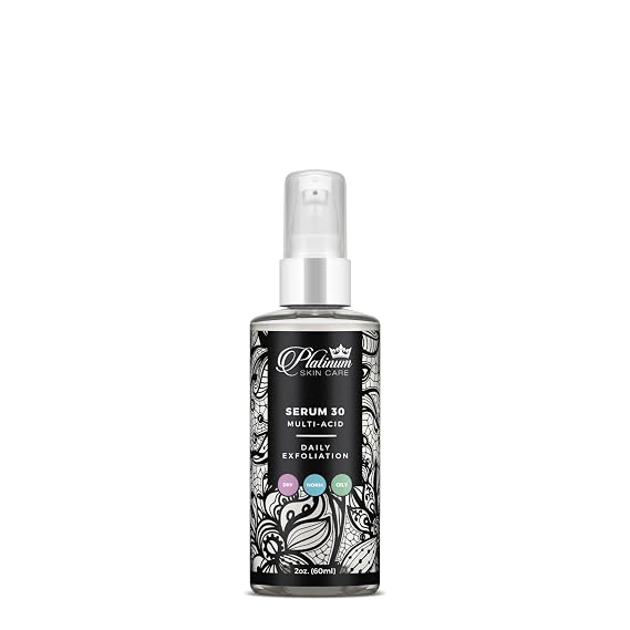 30% Glycolic, Mandelic, Phytic, Ascorbic & Hyaluronic Serum 2oz.