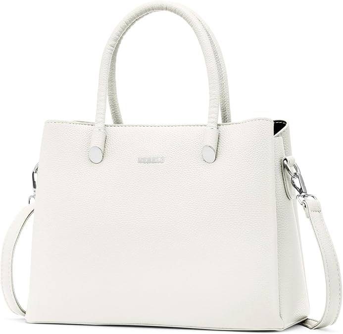 Women's Top-Handle Handbags PU Leather Satchel Handbag with Detachable Shoulder Strap for Casual, Work, Traveling