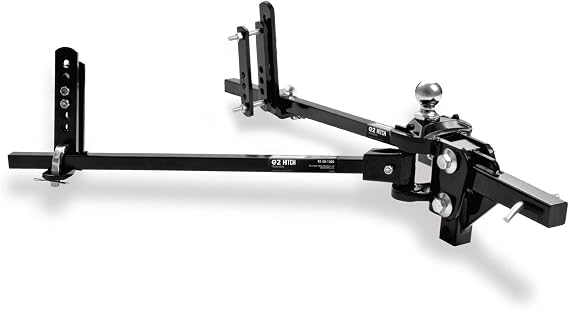 Fastway e2 2-Point Sway Control Trunnion Hitch, 92-00-0450, 4,500 Lbs Trailer Weight Rating, 450 Lbs Tongue Weight Rating, Weight Distribution Kit Includes Standard Hitch Shank, Ball NOT Included
