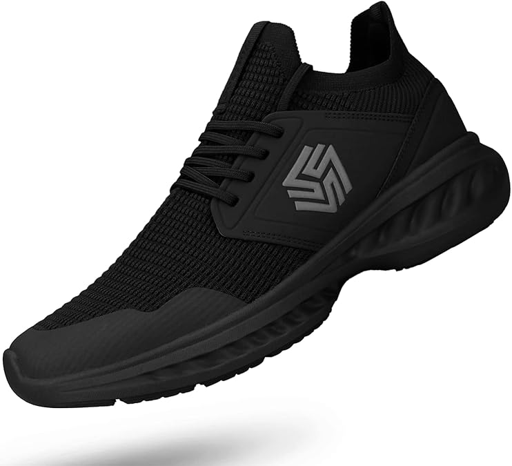 Giniros Mens Slip On Walking Shoes Non Slip Running Shoes Breathable Workout Shoes Lightweight Gym Sneakers