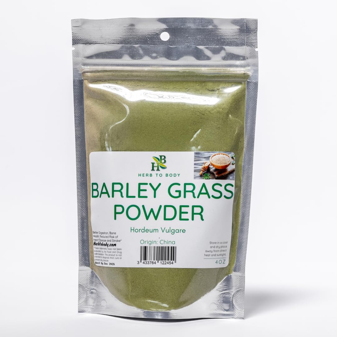 Herb To Body Barley Grass Powder | Hordeum Vulgare | 4oz