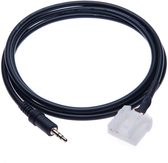 Mazda Aux in Music CD Interface Adapter Audio Jack Cable Lead Mp3 for Samsung Galaxy, HTC ONE, Huawei, Sony Xperia Lumia, LG Phone, iPod, MP3 Player to Mazda 6, 3, 5, 2, MX5, RX8, M6, M3, Besturn B70