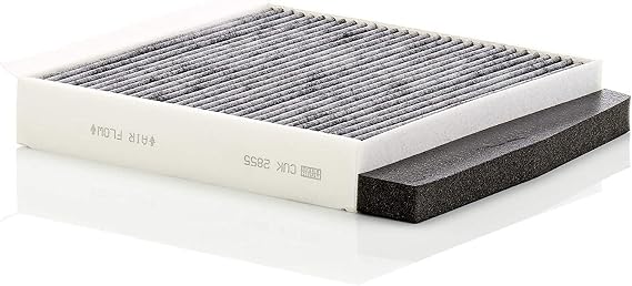Mann Filter CUK 2855 Automotive Cabin Air Filter with Activated Carbon, Car & Truck Passenger Compartment OEM Filter Replacement for Volvo: S60, XC90, V70 and more
