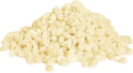 Pliadvbu White Beeswax Pellets, 5 LB (80 OZ) Bulk Beeswax Beads for Candle Making for DIY Projects Soap Making Supplies