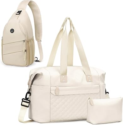Crossbody Bags for Women & Travel Duffle Bag for WomenBeige