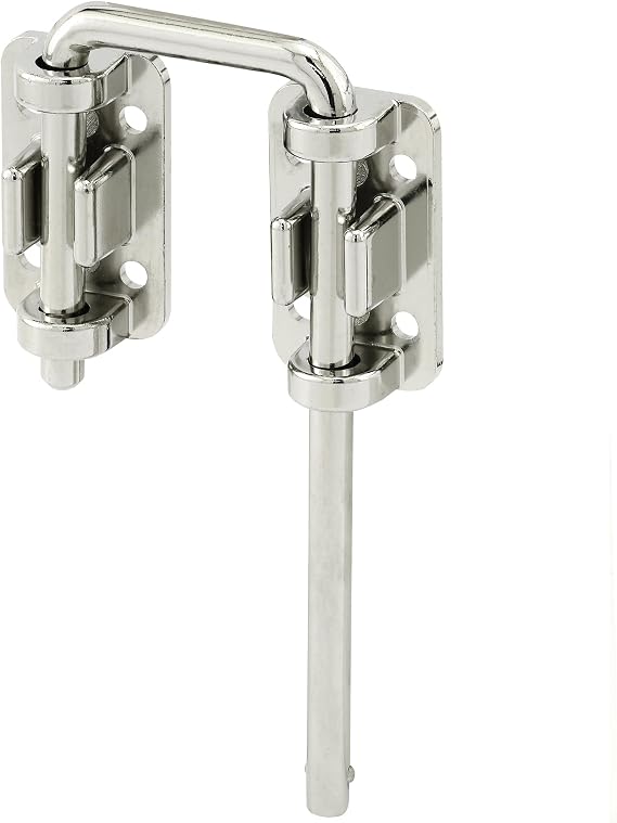 Prime-Line U 9847 Sliding Door Loop Lock, 2-1/8 in, Hardened Steel Bar w/Diecast Base, Chrome Plated