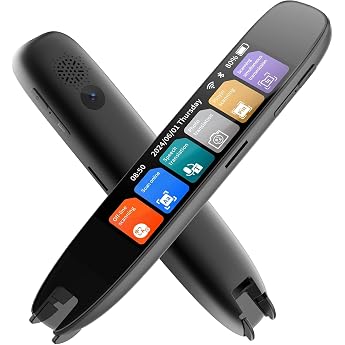 WingFly Scan Translator Pen 3.7 Inch Touchscreen Intelligent Reading Pen Online 142 Languages Scan Reader Pen Reading Pen Real Time Scan Reading Pen for Dyslexia Students Travelers