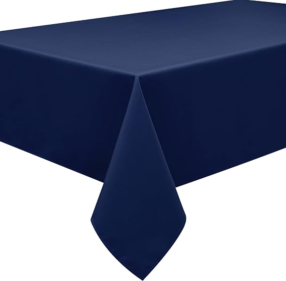 Home Direct Quality Square Fabric Tablecloth 180x180cm 70"x70" Navy Blue