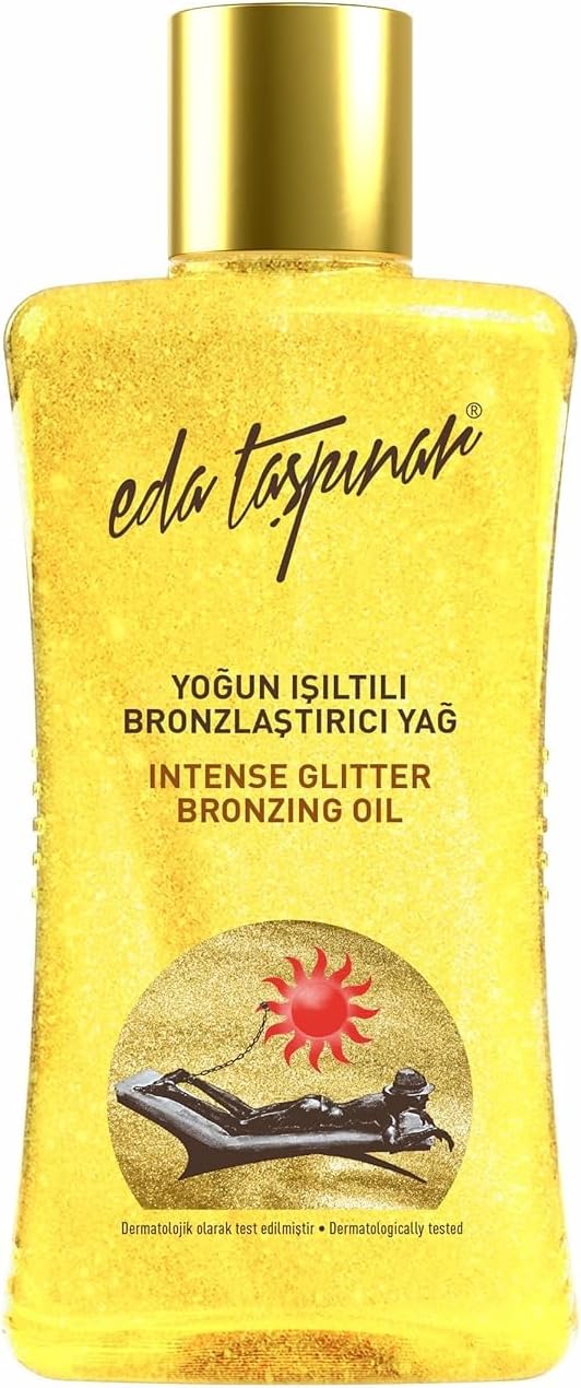 Eda Taşpınar Yoğun Işıltılı Bronzlaştırıcı Yağ - 200 ml, 8681425002798