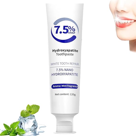 Hydroxyapatite Toothpaste,7.5% Hydroxyapatite Toothpaste,Enamel Repair Toothpaste Hydroxyapatite,Hydroxyapatite Toothpaste Oral Health,Repair And Protect Toothpaste (1PC)