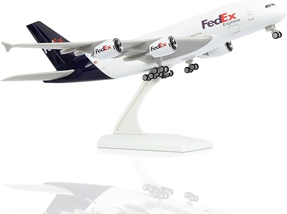 1:242 FedEx A380 Model Plane Alloy Diecast Airplanes Model Airplane