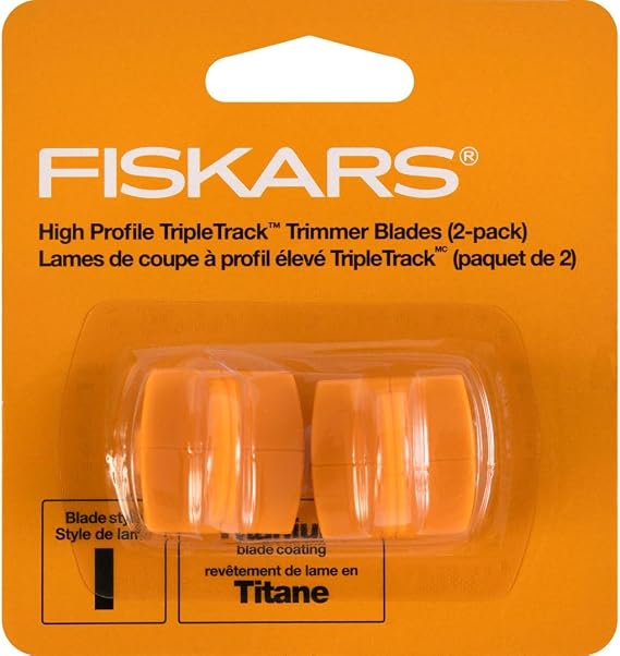 Fiskars Premium Paper Trimmer Replacement Blades 2 Pack