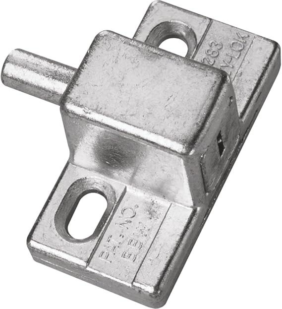 Prime-Line U 9870 Push-In Keyed Lock, 1/4 In. Diameter Bolt, Diecast (Single Pack)