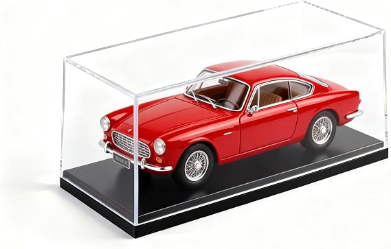 Model Car Display Case, 1:32 Scale Acrylic Display Box for Cars, Stackable Dustproof Storage boxes for Collectibles, Figures and Memorabilia, 20.3 x 9.5 x 9.4 cm