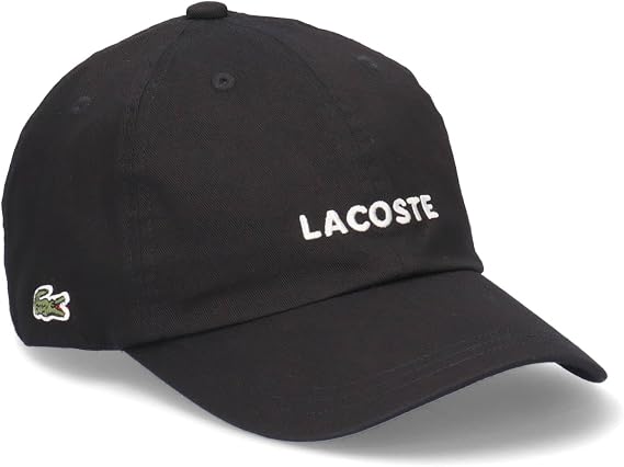 Lacoste Logo Cotton Basic Cap Black