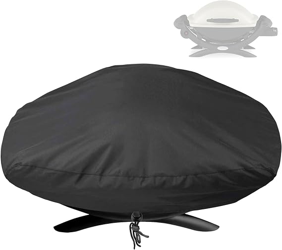 Outdoor Grill Cover for Weber Grills Q1200, Q120, Q100, Q1000 and Q1400