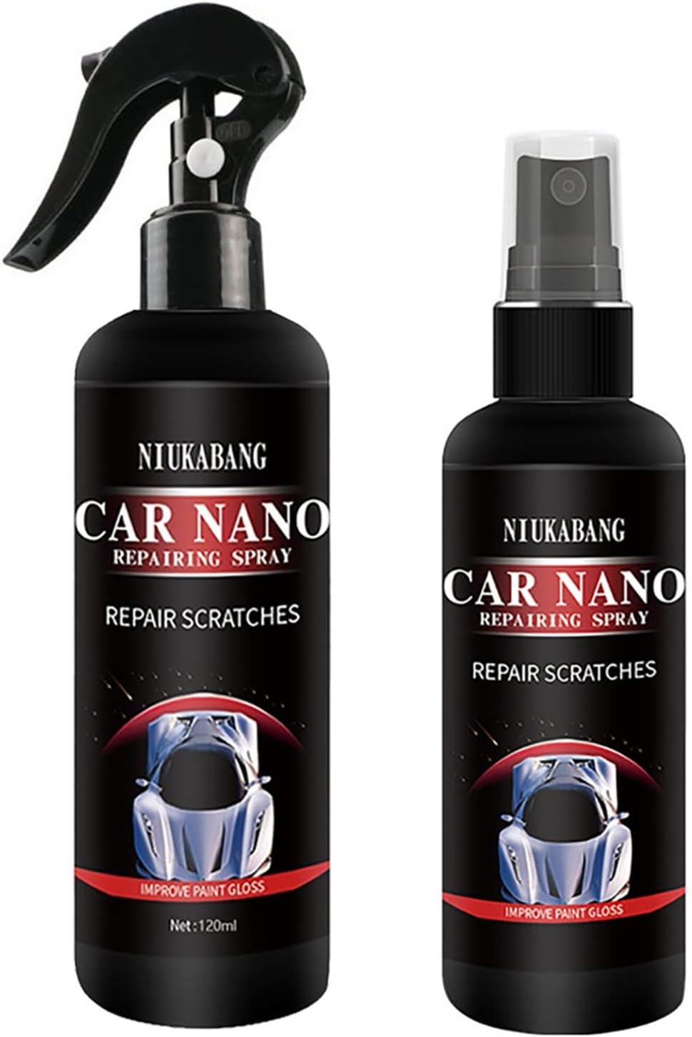 Car Scratch Repair Nano Spray, Car Nano Repairing Spray, Fast Repair Scratches Nano Protection & Swirl Remover Polish, Fast Repairing Scratch Spray, Scratch Removal Spray for All Car Body 170 ml