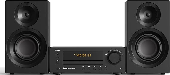 Roxel RCD-260BT Mini Hi-Fi System | All-Region DVD & CD Player with HDMI, Wireless BT Streaming, USB FLAC/WAV/APE/MP3, FM Radio, Optical & Coaxial Inputs, Dual Stereo Speakers, Karaoke, Remote