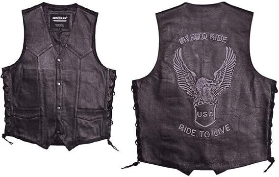 Mossi Live to Ride Black Men's Vest