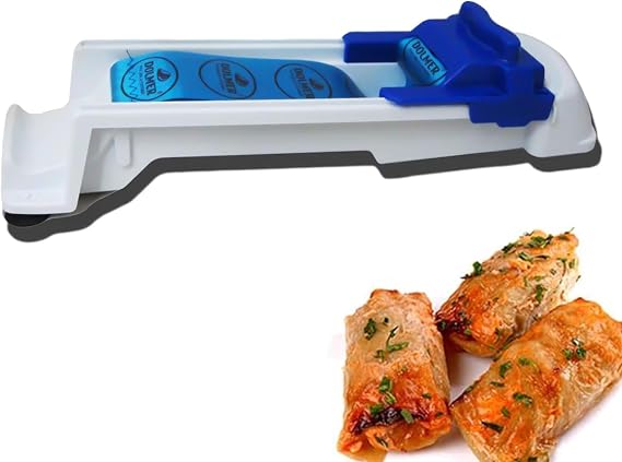 1/2 Grape Leaves Roller - Maker, Cabbage Leaves Roller | Convenient Sushi Maker Roller Machine, Multifunctional Roll Maker Tool for Kitchen Restaurant Cooking, 37x11.5x9cm