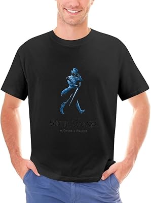 Mens T-Shirt Johnnie Music Walker Shirt Cotton Short Sleeve Crewneck T-Shirt Casual Graphic Tees Shirts Tops
