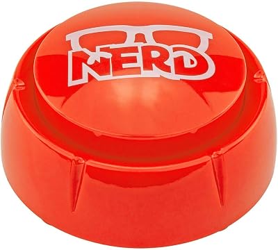 Nerd Sound Button - Fairly Odd Novelties - Gag Novelty Joke White Elephant Gift 7 Unique Nerd Jokes  Sayings