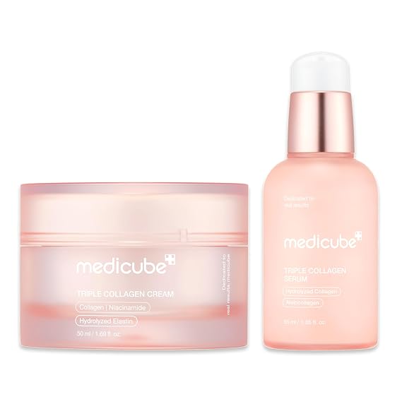 medicube Triple Collagen Nourish and Hydrate Duo - Serum and Cream Set