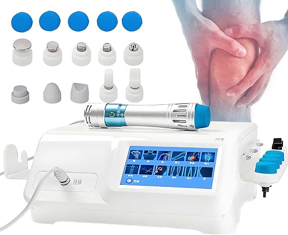 Focused Shockwave Therapy Machine,10 Replaceable Massage Heads,Home & Institution Shock Wave Therapy Equipment,12 Massage Mode