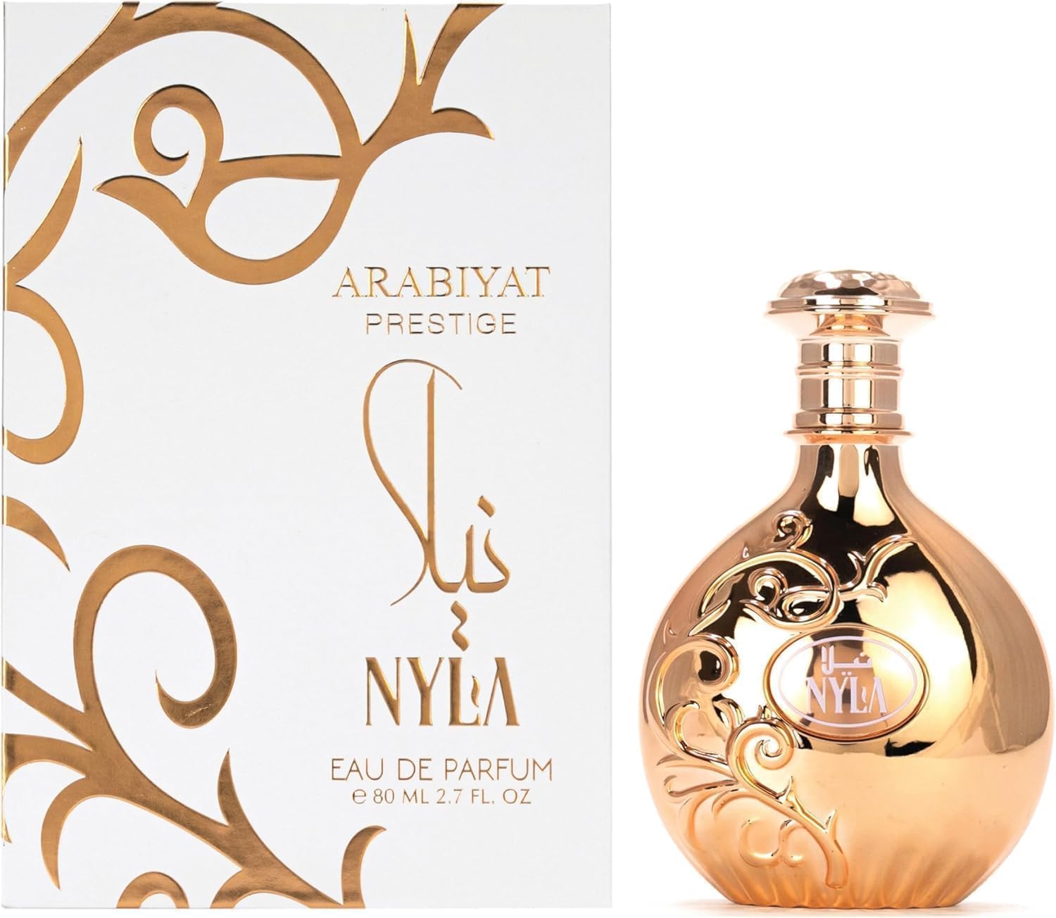 Arabiyat Prestige Nyla EDP Eau de Parfum For Women And Men Unisex, 80 ml, Made in UAE