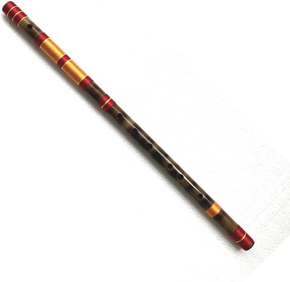 Concert Bamboo Flute A# Sharp Bass Fried Bansuri with case and Cover